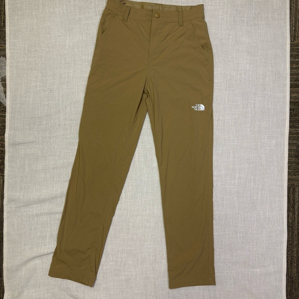 The North Face Boy Large 14-16 Tan Nylon Dry Fast Pants Lightweight Summer - Picture 1 of 6